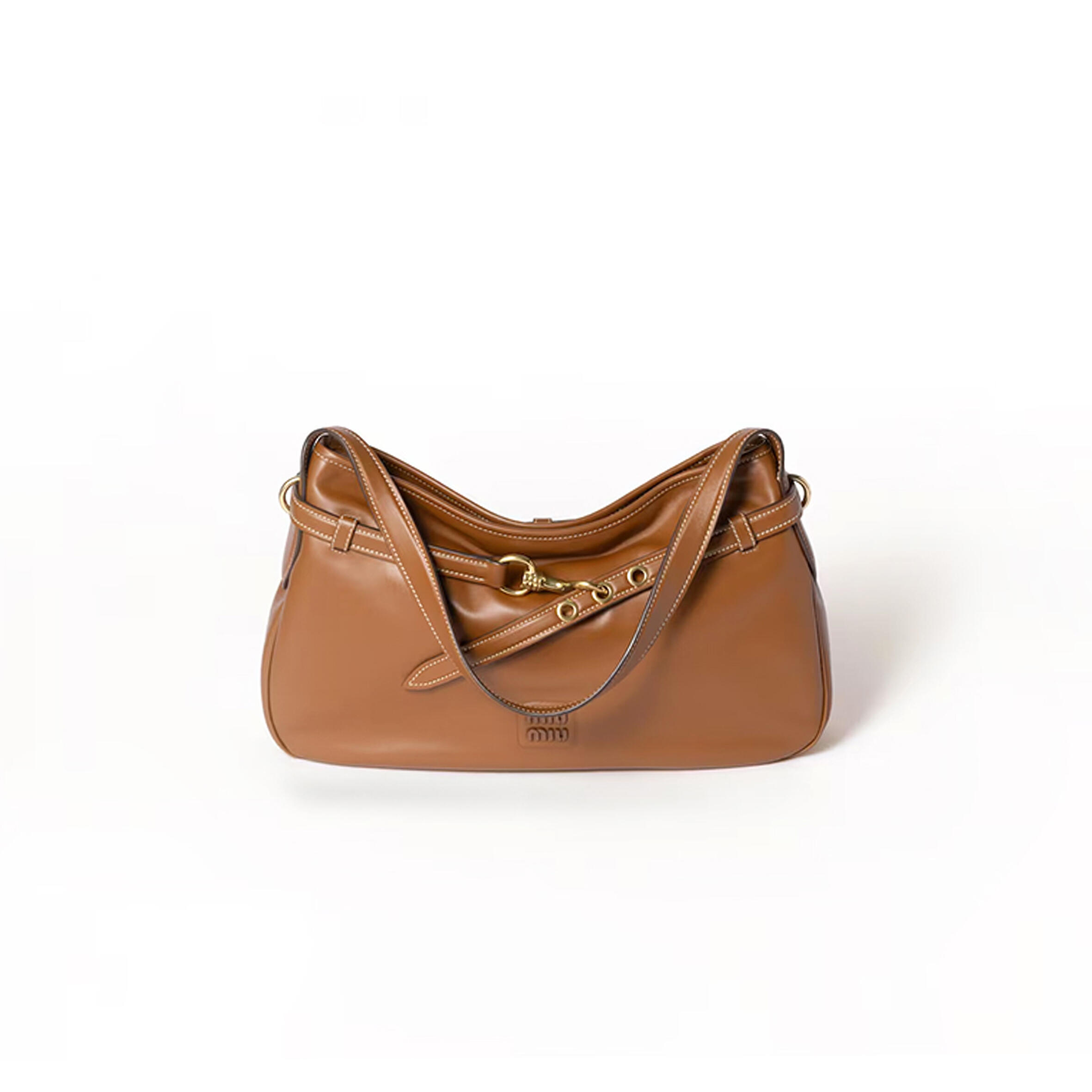 MIU MIU AVENTURE LEATHER BAG 5BC181 (40*24*7cm)